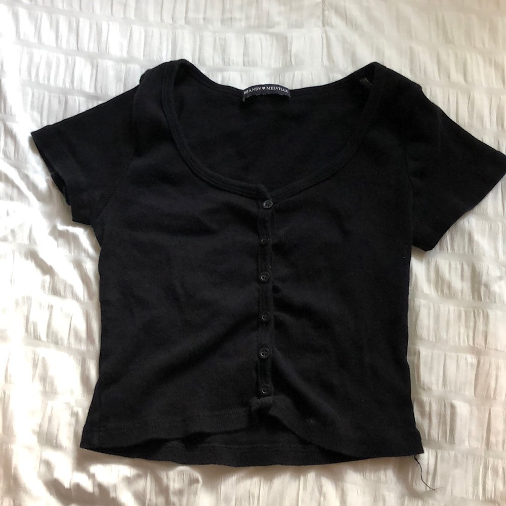 Black Zelly Top with buttons